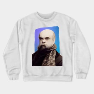 French Poet Paul Verlaine illustration Crewneck Sweatshirt